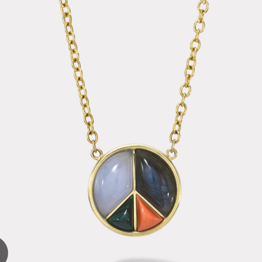 ISO Retrouvai Peace Sign Necklace